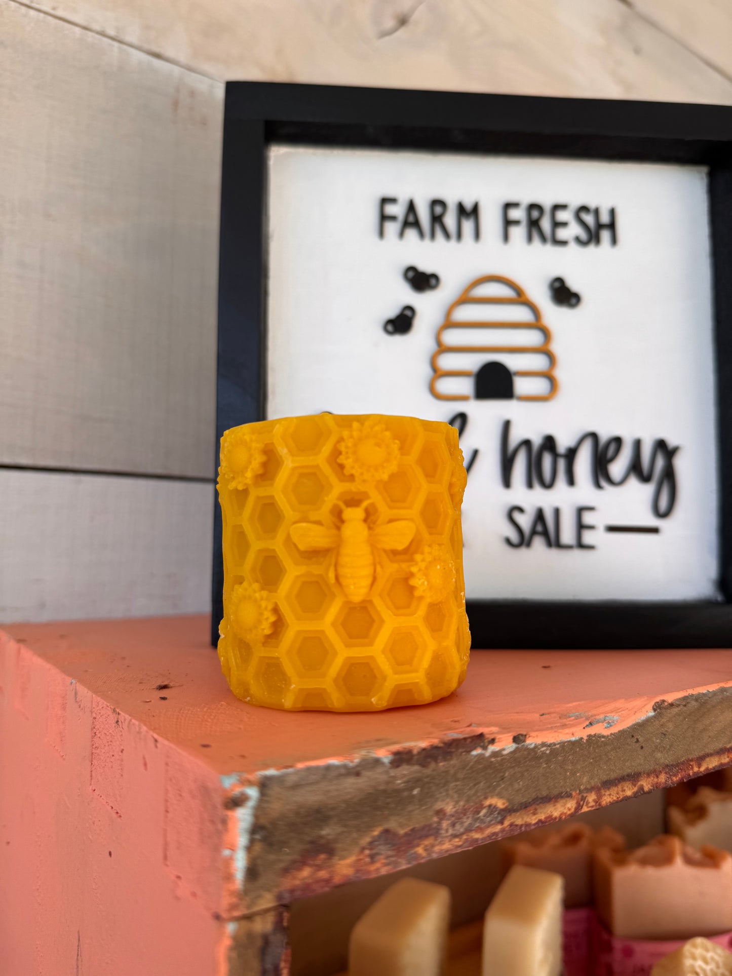 Queen Bee Pillar Candle