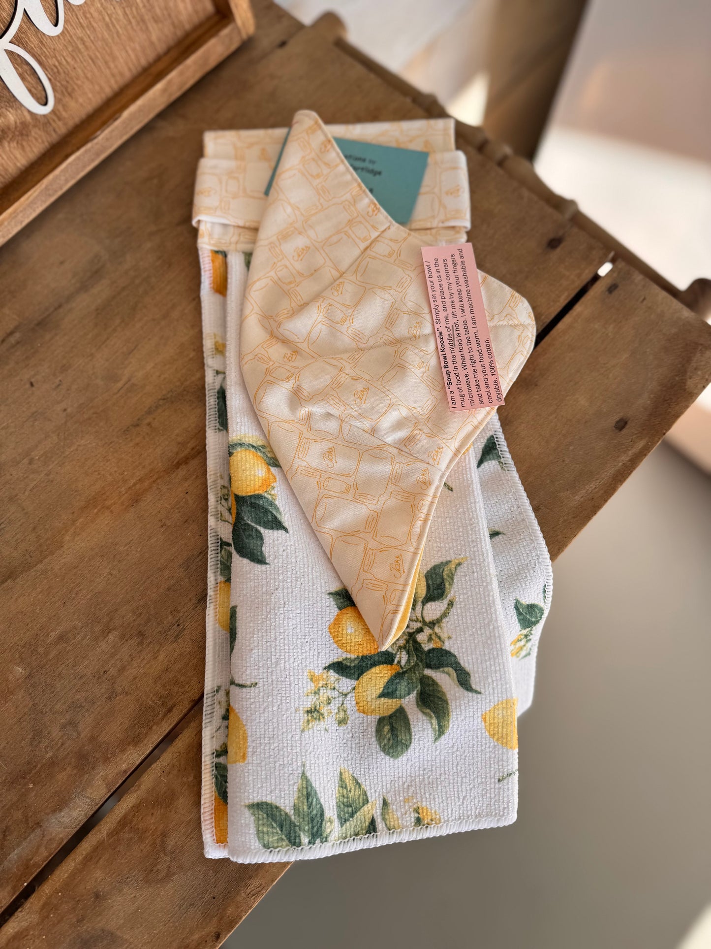 Hanging Towel & Bowl Koozie