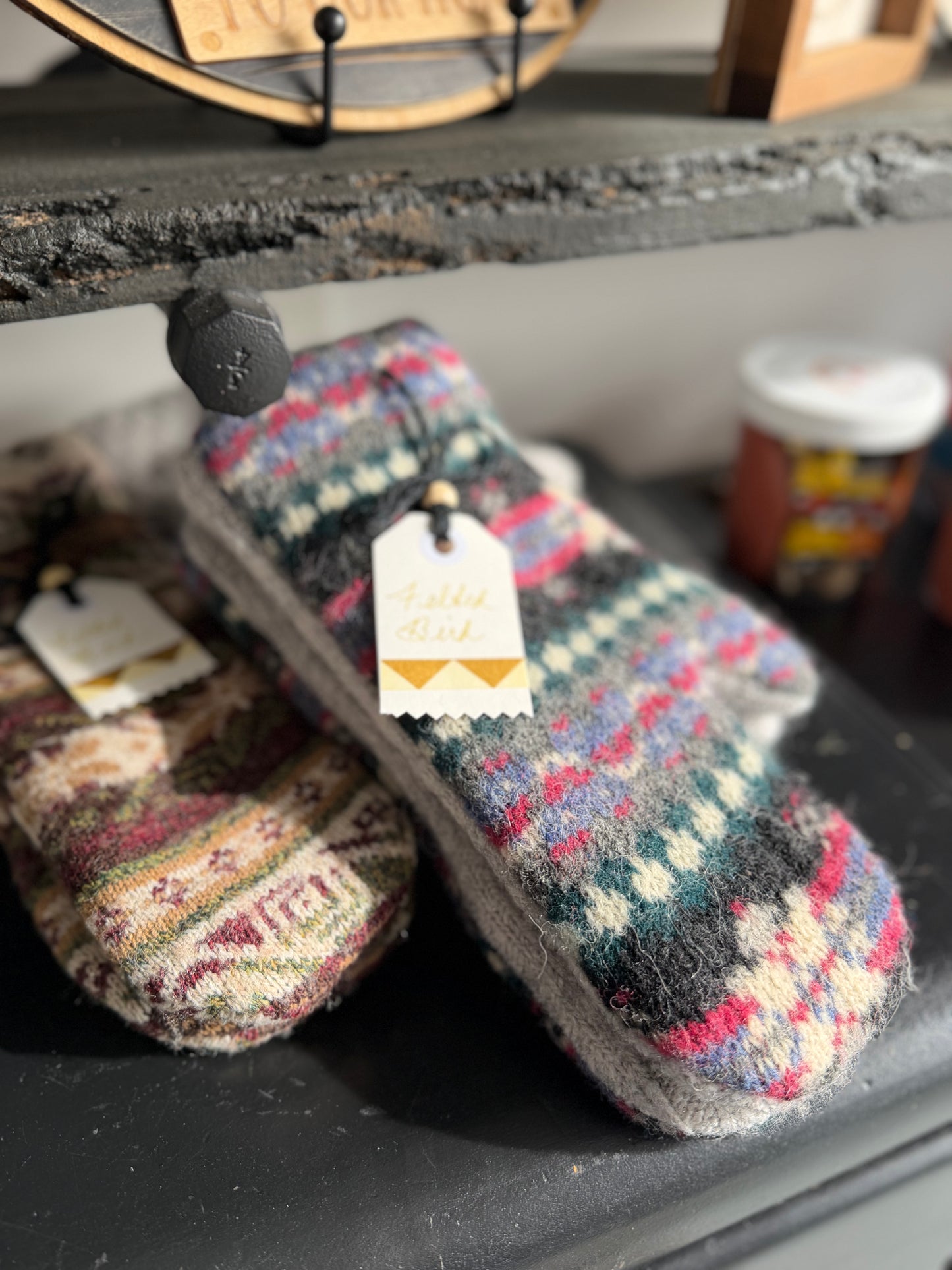 Felted Bird Designs - Felted Wool Mittens