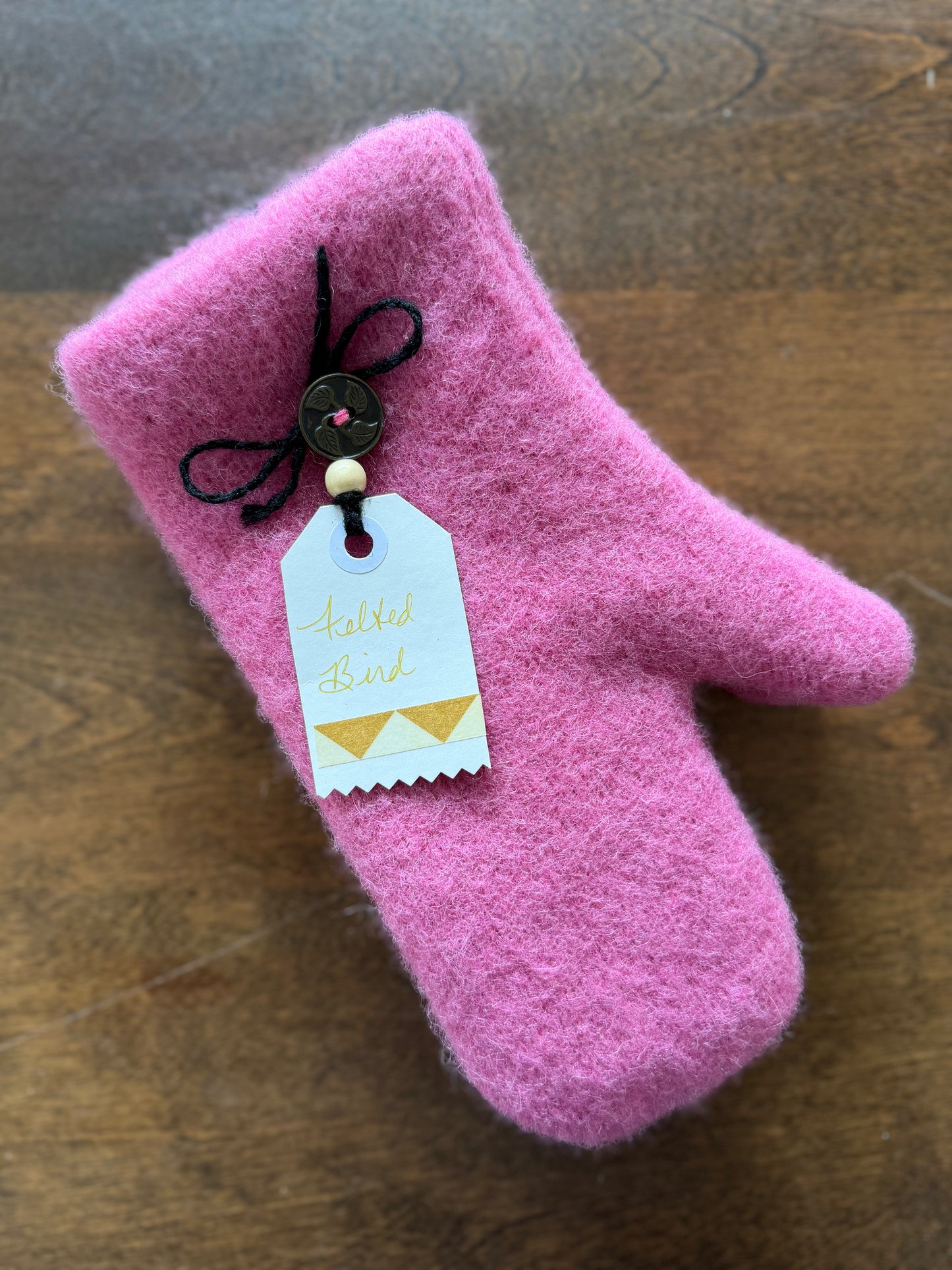 Felted Bird Designs - Felted Wool Mittens