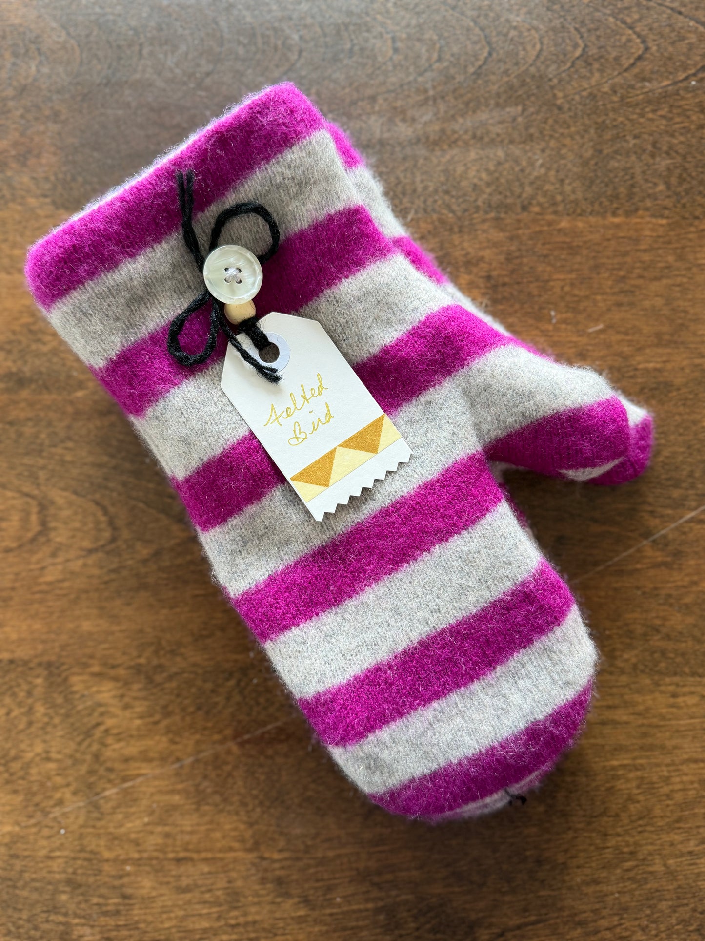 Felted Bird Designs - Felted Wool Mittens